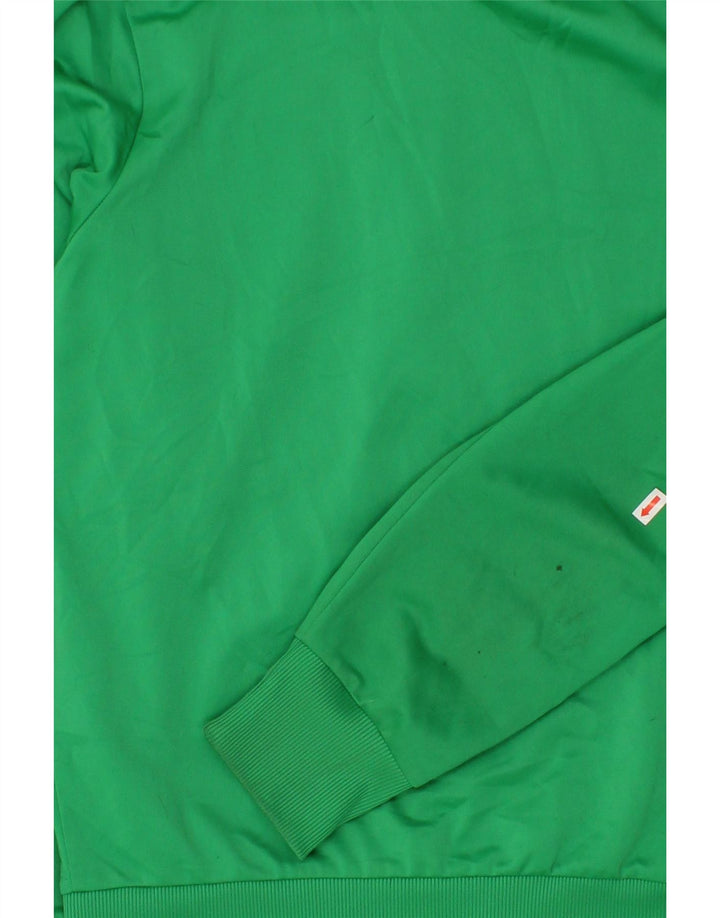 PUMA Mens Tracksuit Top Jacket Large Green Polyester