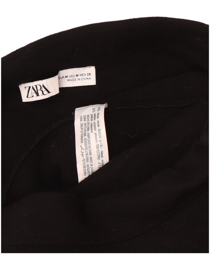 Zara Womens Peplum Mini Skirt Medium W28  Black Viscose