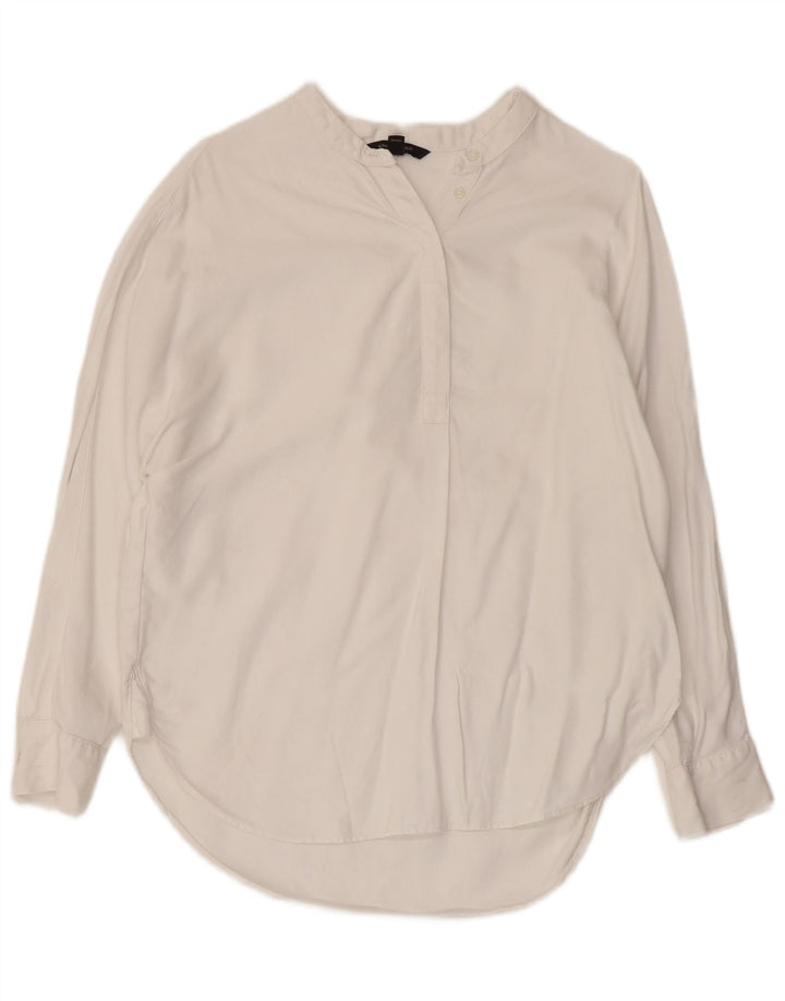 BANANA REPUBLIC Womens Petite Pullover Shirt UK 14 Medium White
