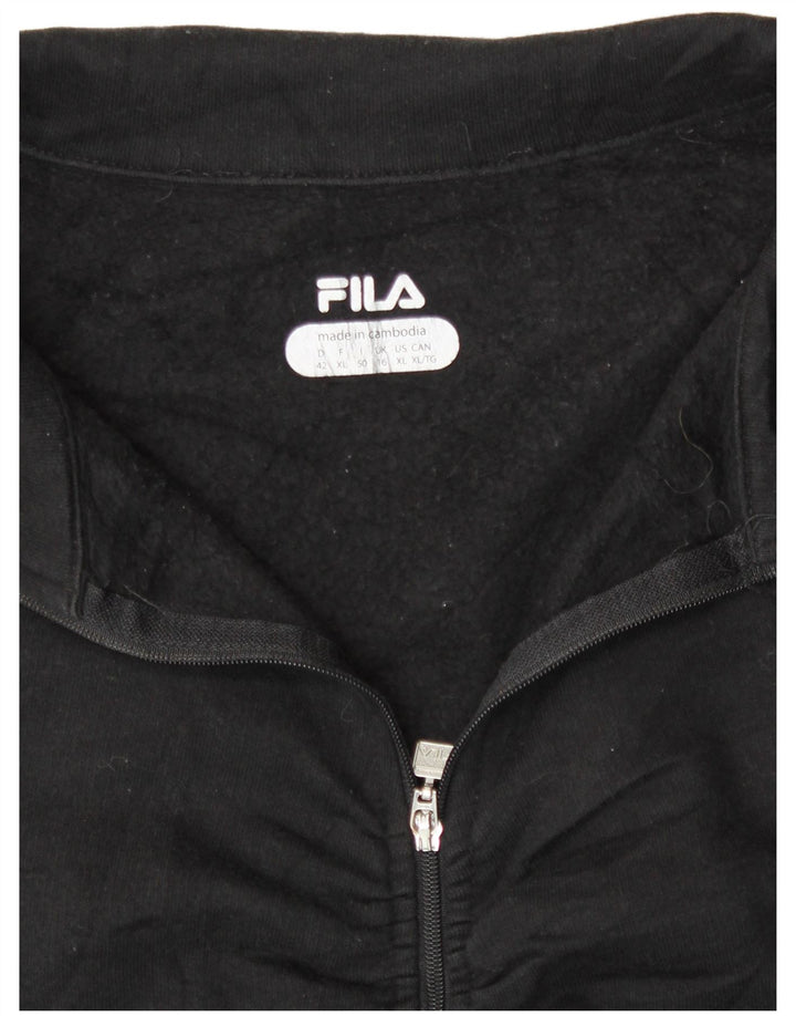 Giacca da ginnastica da donna Fila UK 16 grande nera