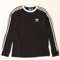 Top Adidas da donna a manica lunga UK 12 medio nero cotone