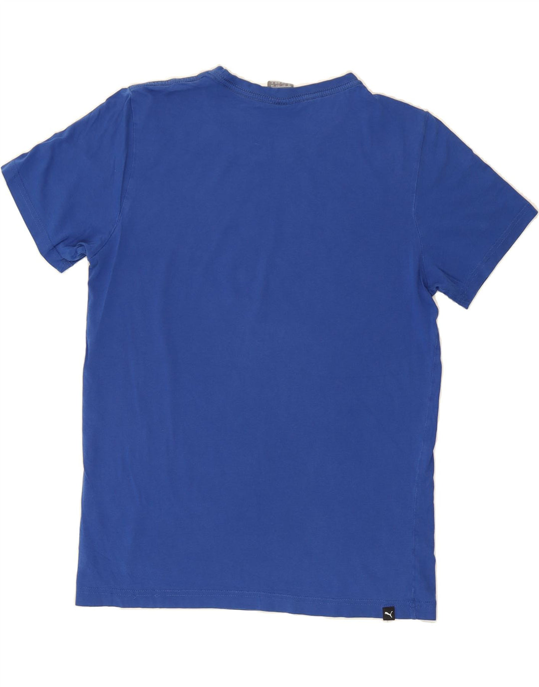 PUMA Mens Graphic T-Shirt Top Medium Blue Vintage Puma and Second-Hand Puma from Messina Hembry 