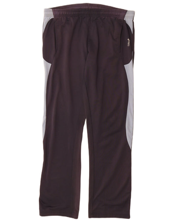 Asics Mens Tracksuit Trousers XL W38 L35 Black Colourblock Sports