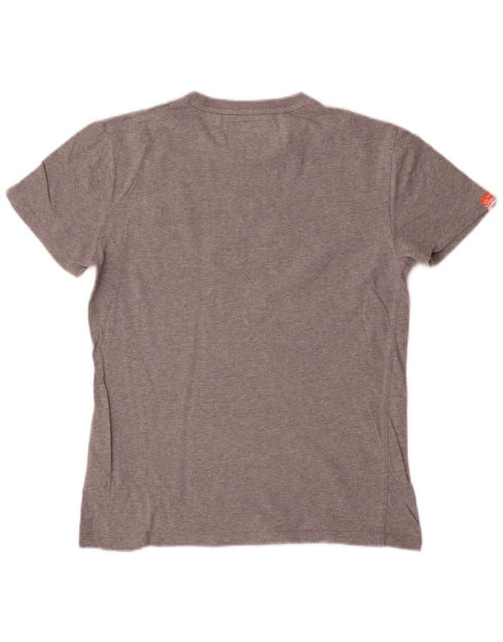 Superdry Mens T-Shirt Top Small Grey