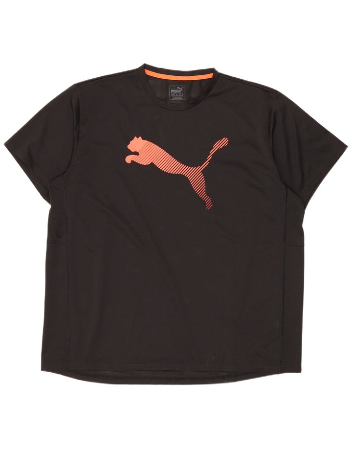 Puma Mens Graphic T-Shirt Top 2XL Black