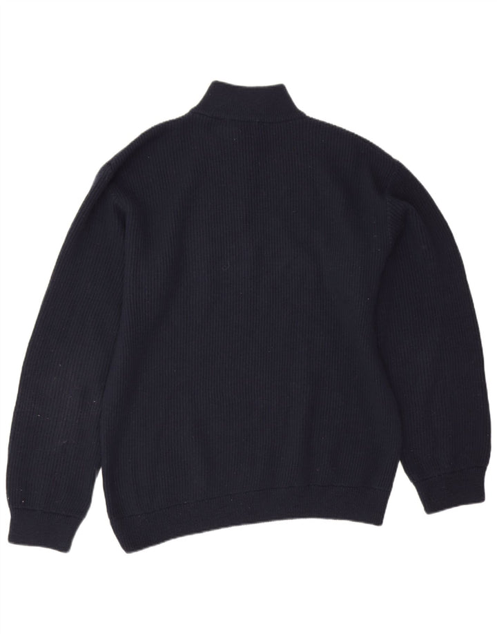 Fila Mens Zip Neck Jumper Sweater XL Navy Blue