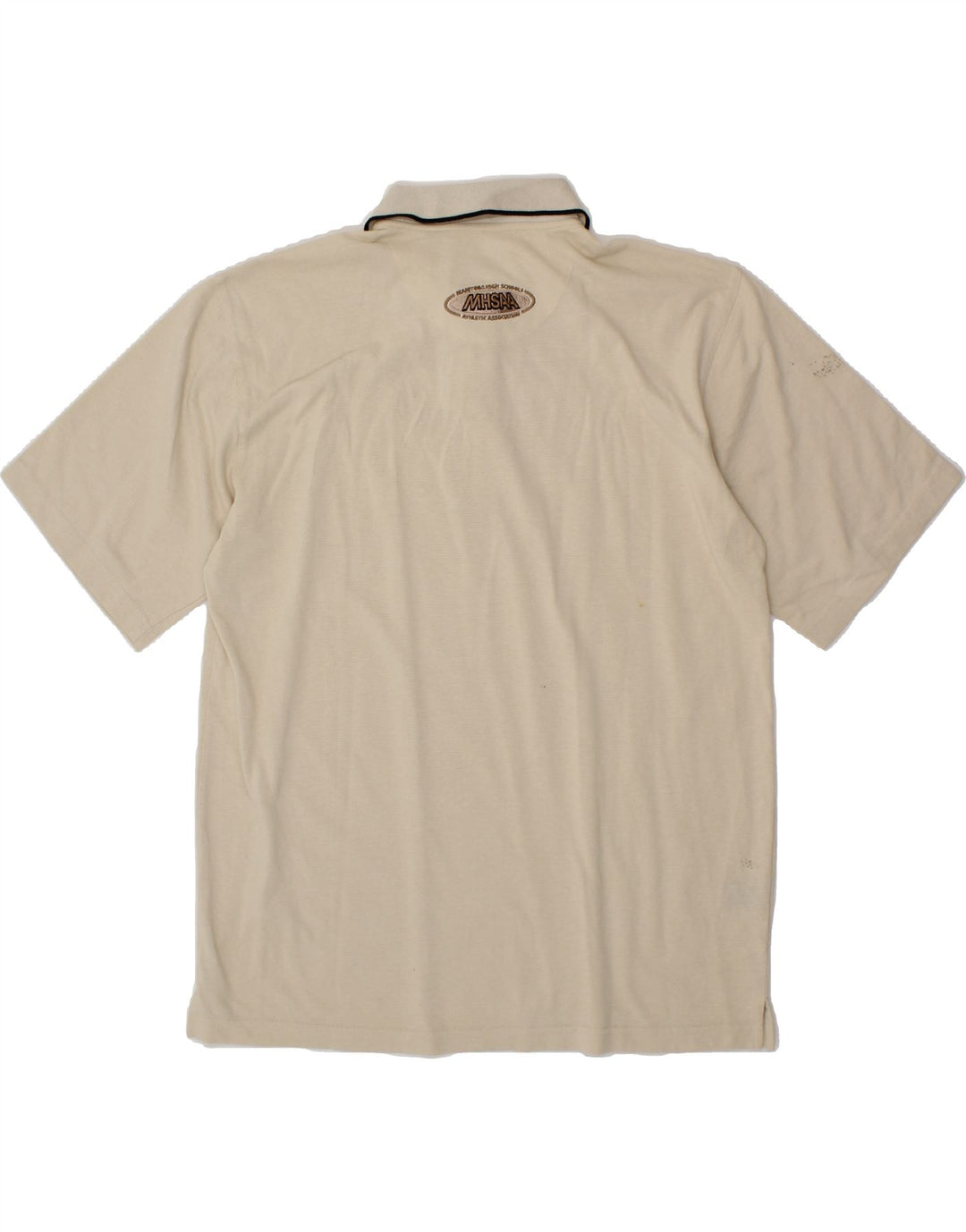 OASIS Mens Polo Shirt XL Beige Cotton Vintage Oasis and Second-Hand Oasis from Messina Hembry 