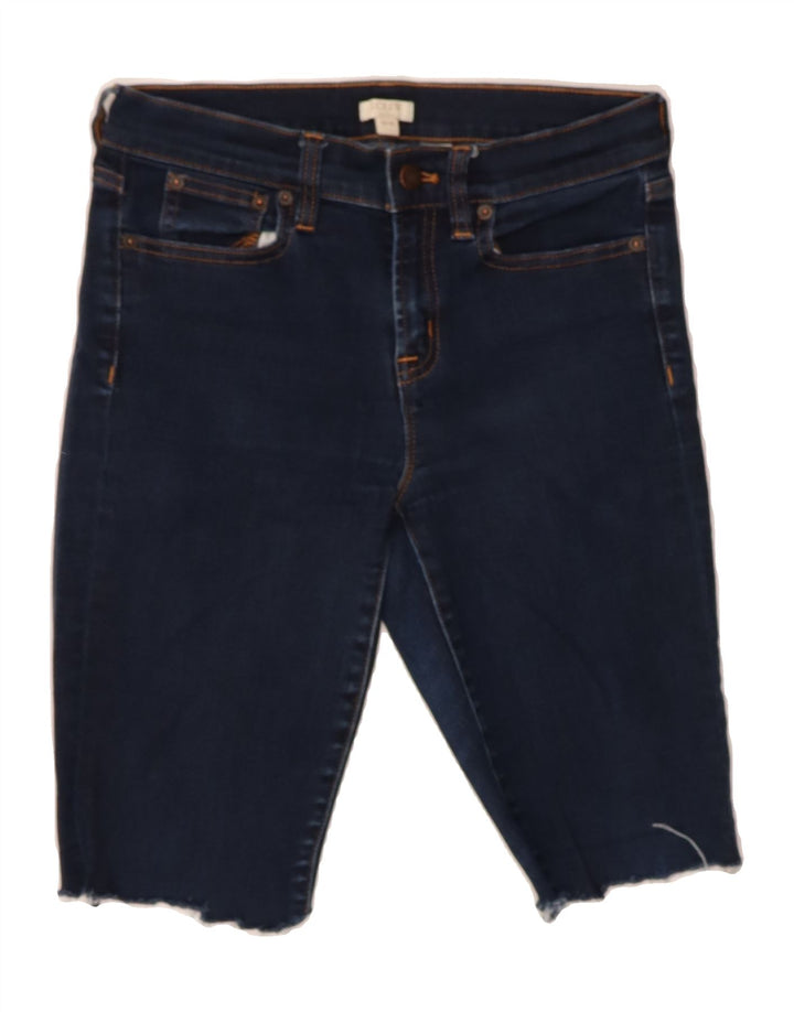 J. CREW Womens Bermuda Denim Shorts W26 Small  Navy Blue Cotton Vintage J. Crew and Second-Hand J. Crew from Messina Hembry 