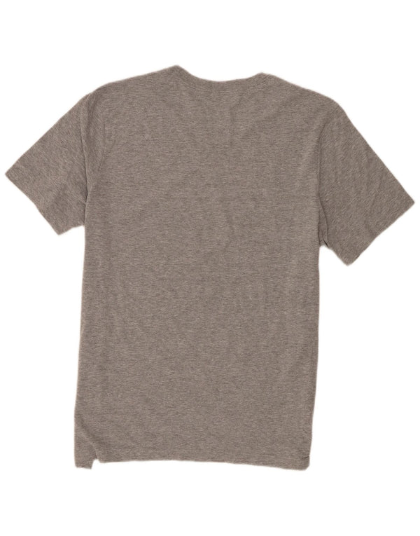 Camiseta gráfica masculina Nike grande algodão manchado cinza