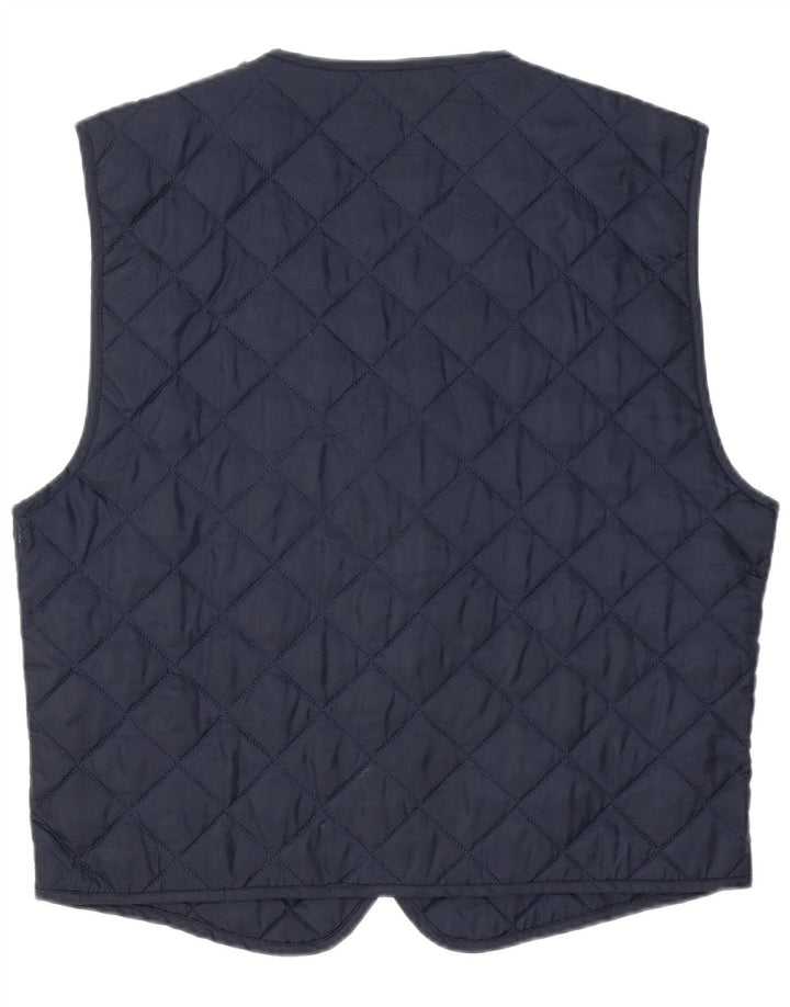 SPALDING Mens Quilted Gilet UK 42 XL Navy Blue