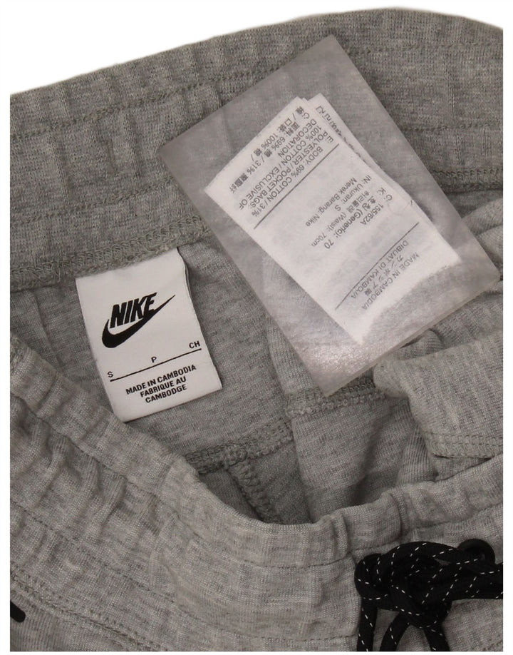 NIKE Mens Tracksuit Trousers Joggers Small  Grey Cotton
