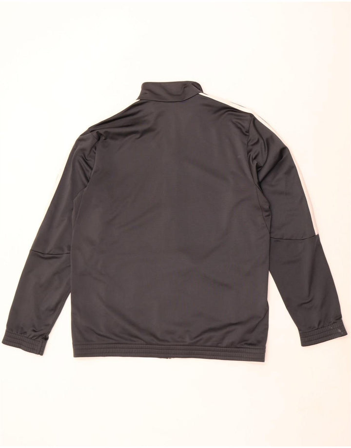 Adidas Herren Trainingsanzug Top Jacke UK 44/46 Large Grau Polyester