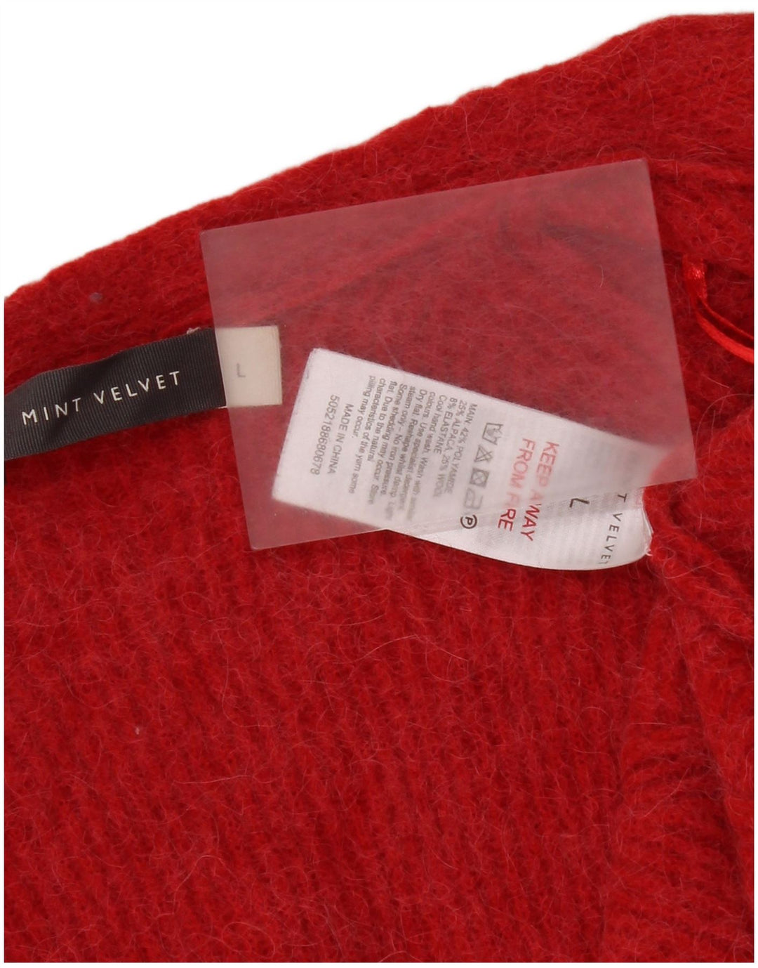 MINT VELVET Womens Oversized Open Cardigan Sweater UK 16 Large Red