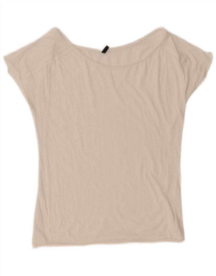 BENETTON Γυναικείο T-Shirt Top UK 12 Medium White
