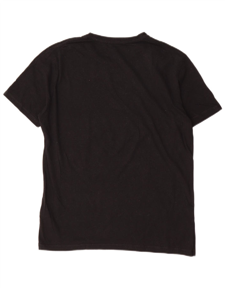 All Saints Herre T-Shirt Top Medium Sort Bomuld