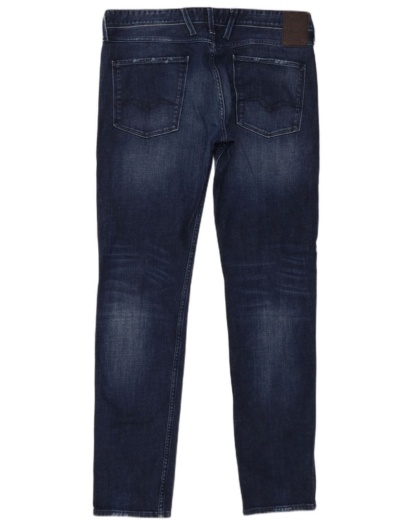 Replay Herre Anbass Slim Jeans W36 L36 Blå Bomuld