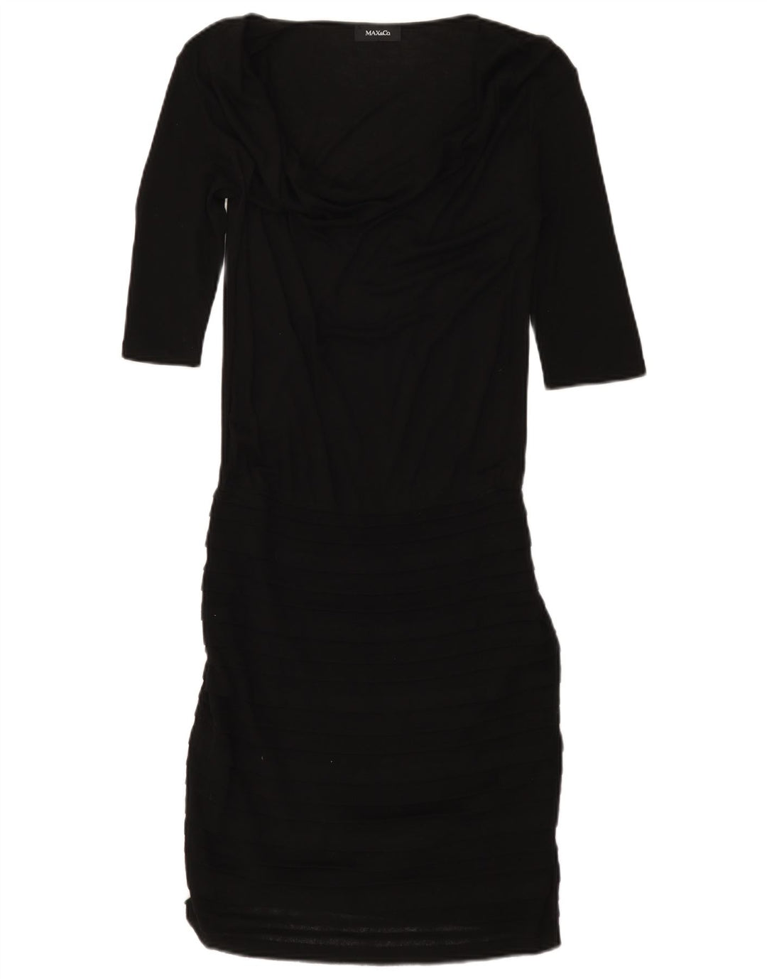 Max & Co. Abito a trapezio da donna con maniche a 3/4 UK 8 Small Nero
