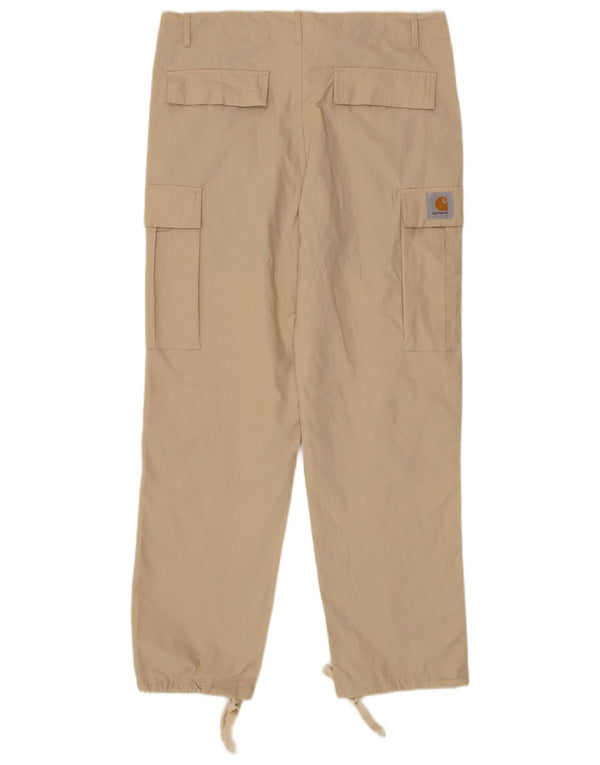 Carhartt Ανδρικό ίσιο παντελόνι Cargo Medium W34 L29 Μπεζ βαμβακερό