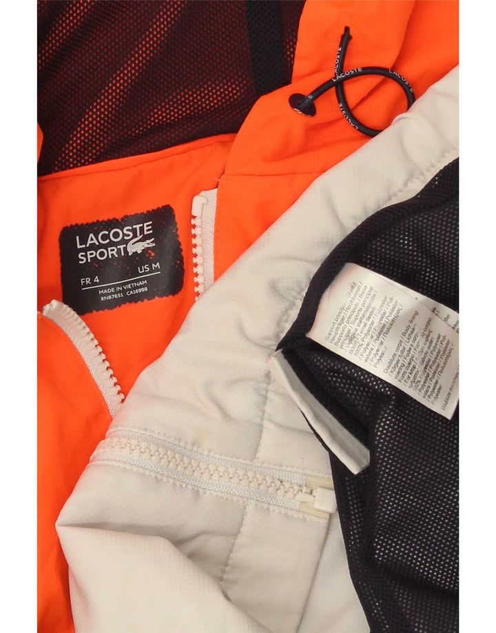 Lacoste Mens Tracksuit Top Jacket Size 4 Medium Multicoloured Colourblock
