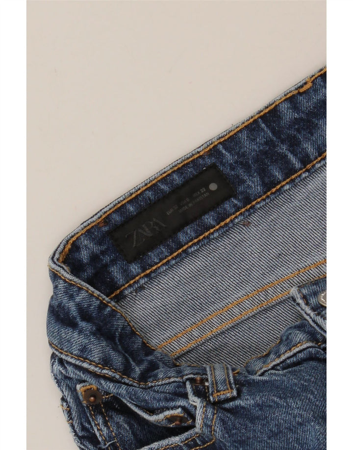 ZARA Womens Straight Jeans EU 32 2XS W25 L30 Blue Vintage Zara and Second-Hand Zara from Messina Hembry 