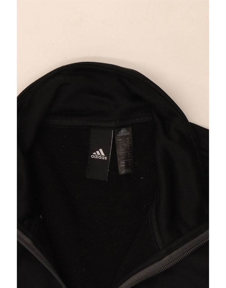 Męska bluza Adidas Aeroready z zamkiem błyskawicznym, średni czarny poliester