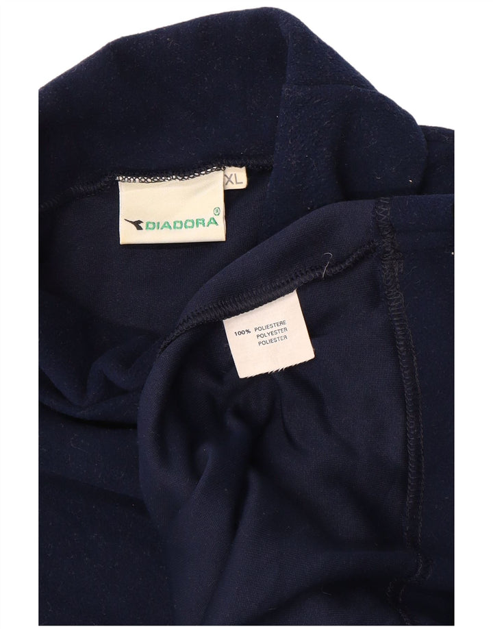 DIADORA Herren Fleecepullover XL Marineblau Polyester