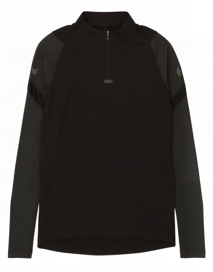 Мужской пуловер Nike Dri Fit с графическим принтом, спортивный костюм, маленький черный в тонкую полоску