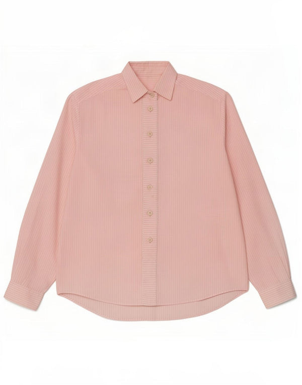 Vintage Womens Shirt UK 18 XL Pink Pinstripe Cotton