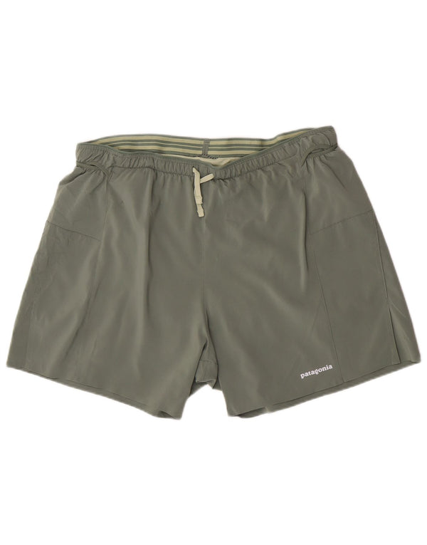 Patagonia Short de sport pour femme UK 14 Large Kaki Polyester