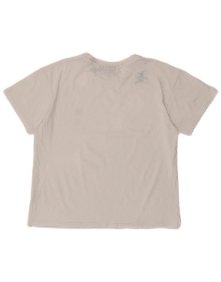 NAPAPIJRI Dame T-Shirt Top UK 14 Medium White