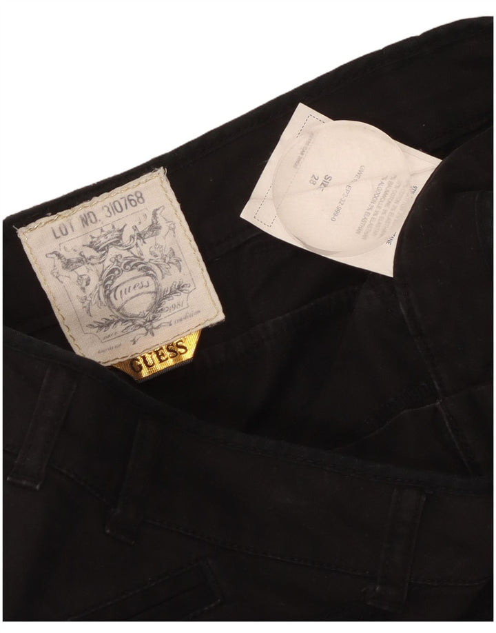 Guess Damen Minirock W28 Mittelschwarze Baumwolle