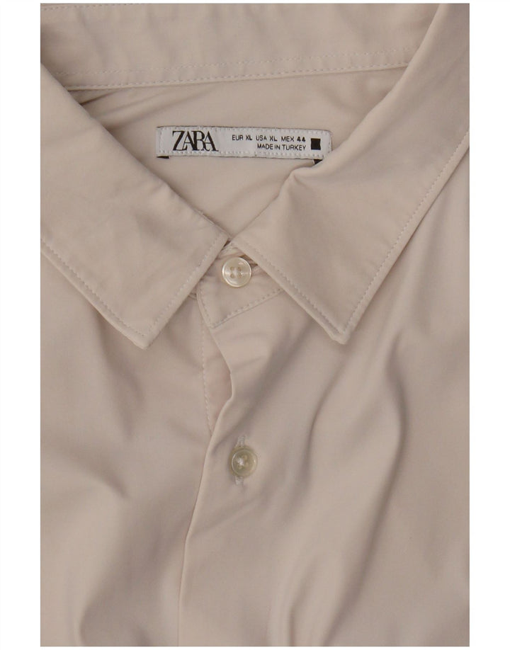 Zara Mens Shirt XL Off White