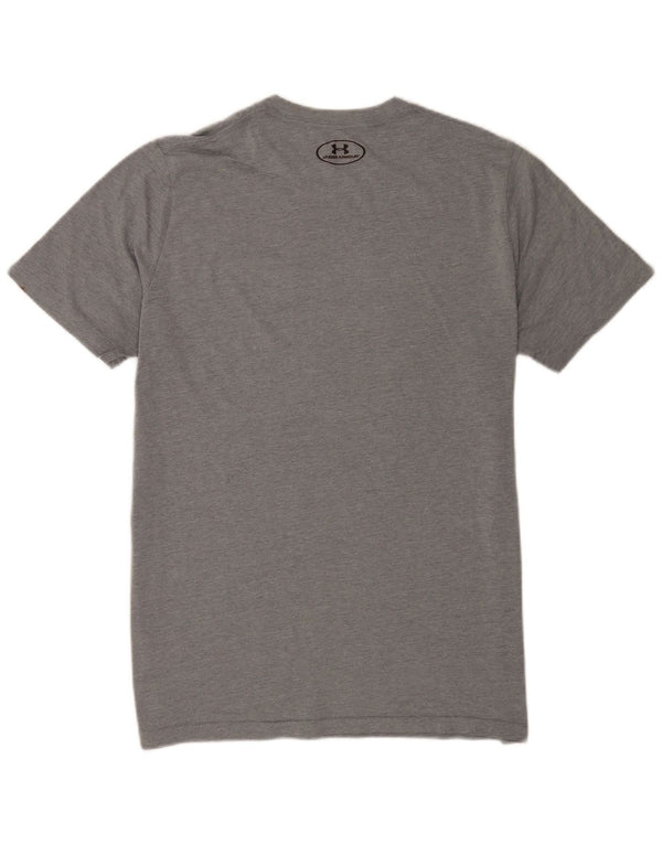 Tricou grafic Under Armour pentru bărbați Heat Gear Top Medium Gri