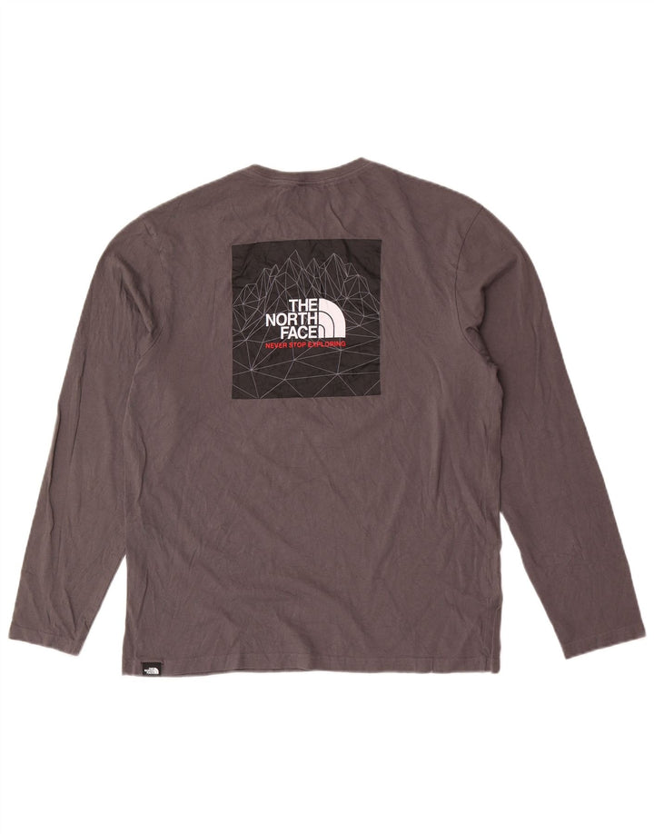 The North Face Mens Graphic Top Long Sleeve Medium Grey