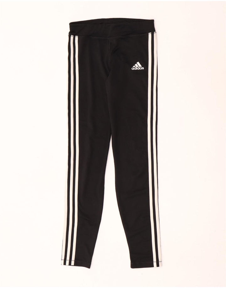Adidas Girls Climalite Leggings 13-14 Years Large Black Polyester