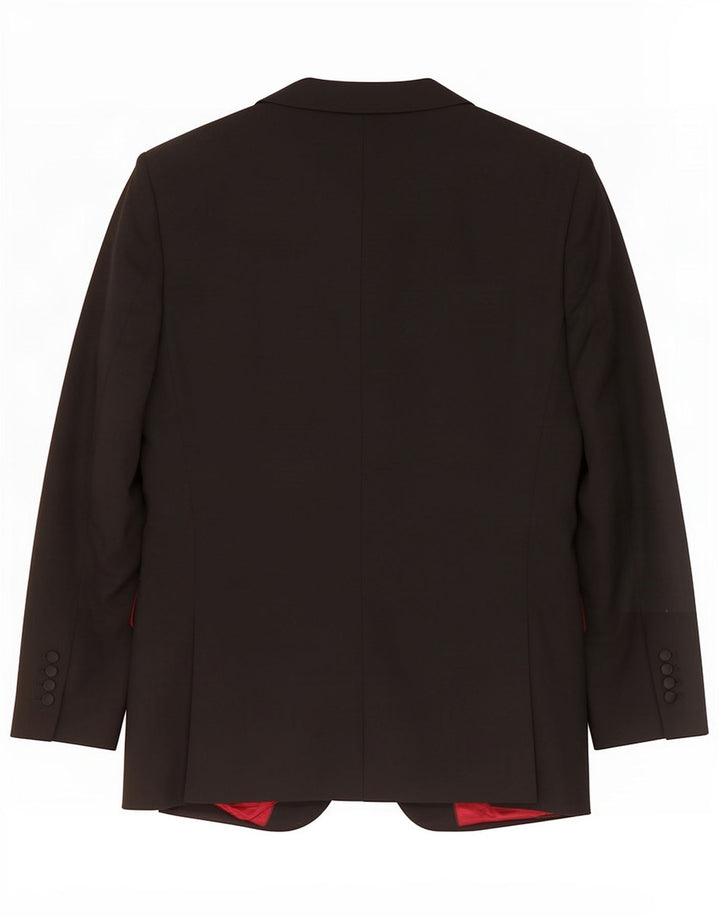 Marks & Spencer Veste blazer à 2 boutons pour homme UK 40 Noir moyen Polyester