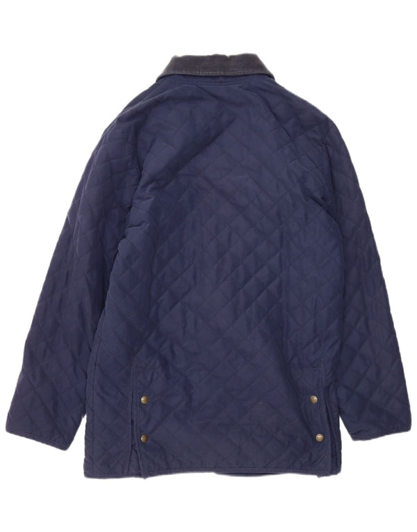 Lafont Chaqueta acolchada holgada para mujer UK 10 Small Poliéster azul marino