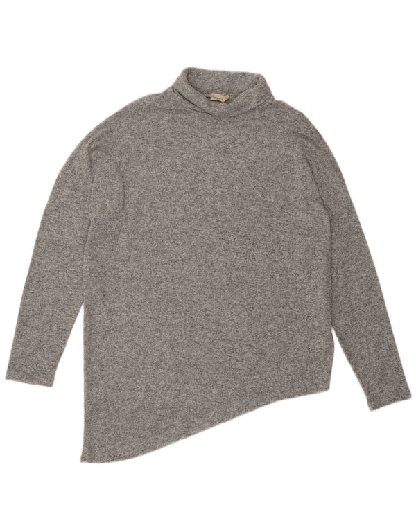 Phase Eight Pulover cu gât rulat pentru femei UK 18 XL Viscoză gri
