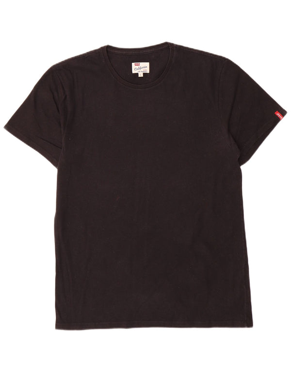 Levi's Mens T-Shirt Top Large Black Cotton