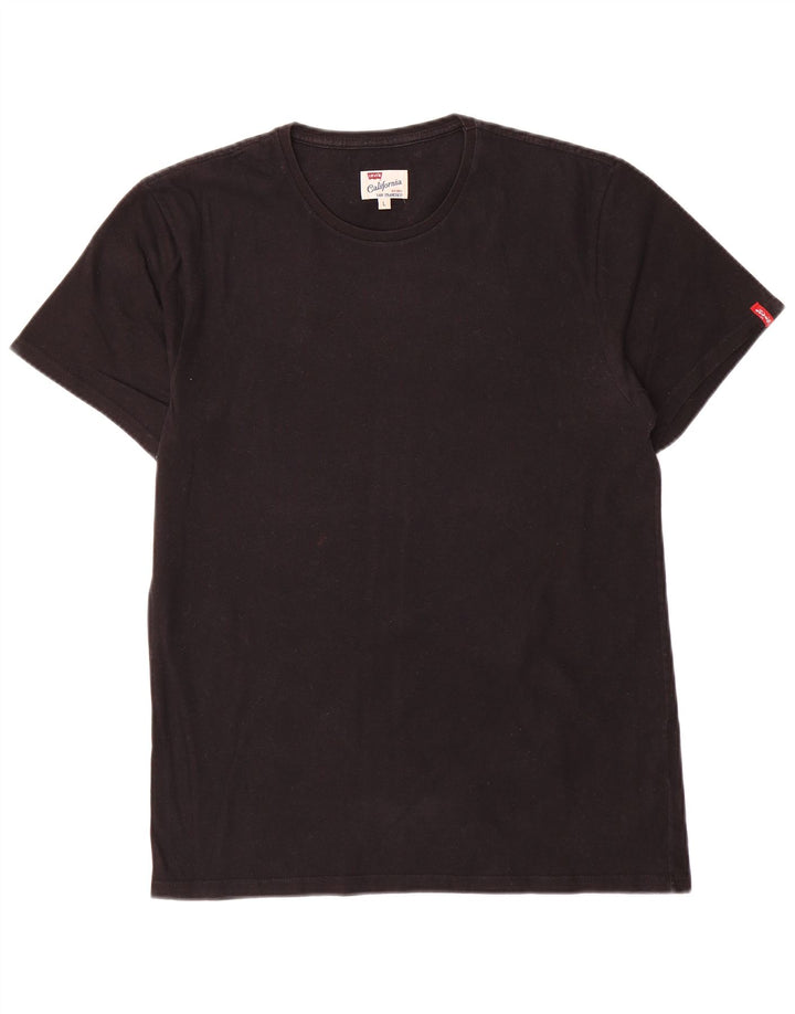 Levi's T-Shirt Homme Noir Large Coton