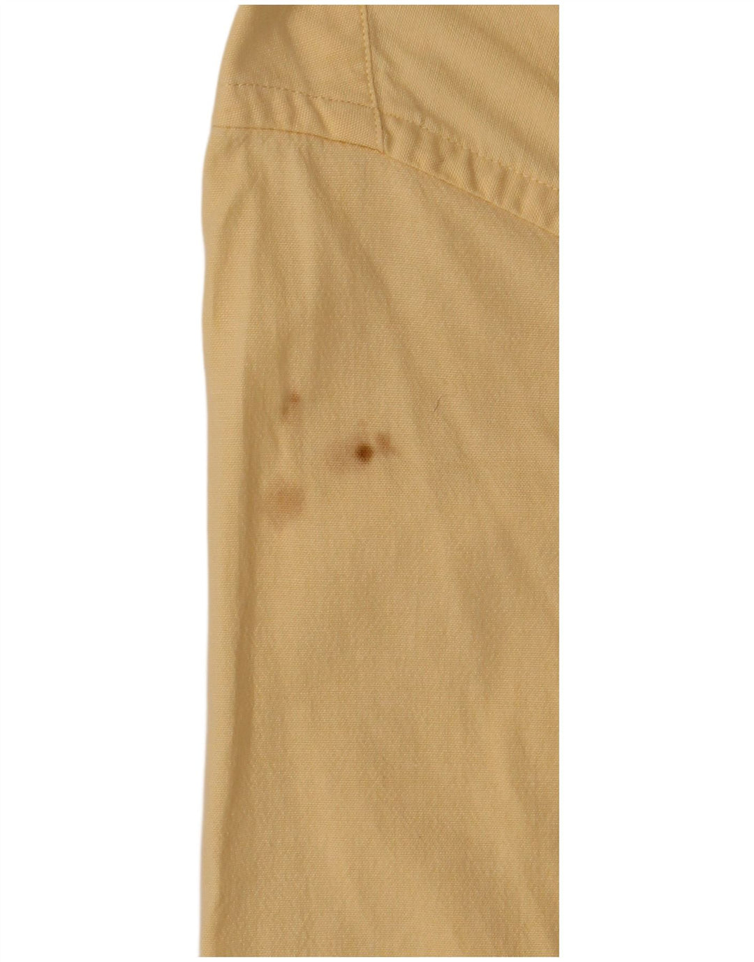 Eddie Bauer Mens Short Sleeve Shirt Medium Yellow Cotton