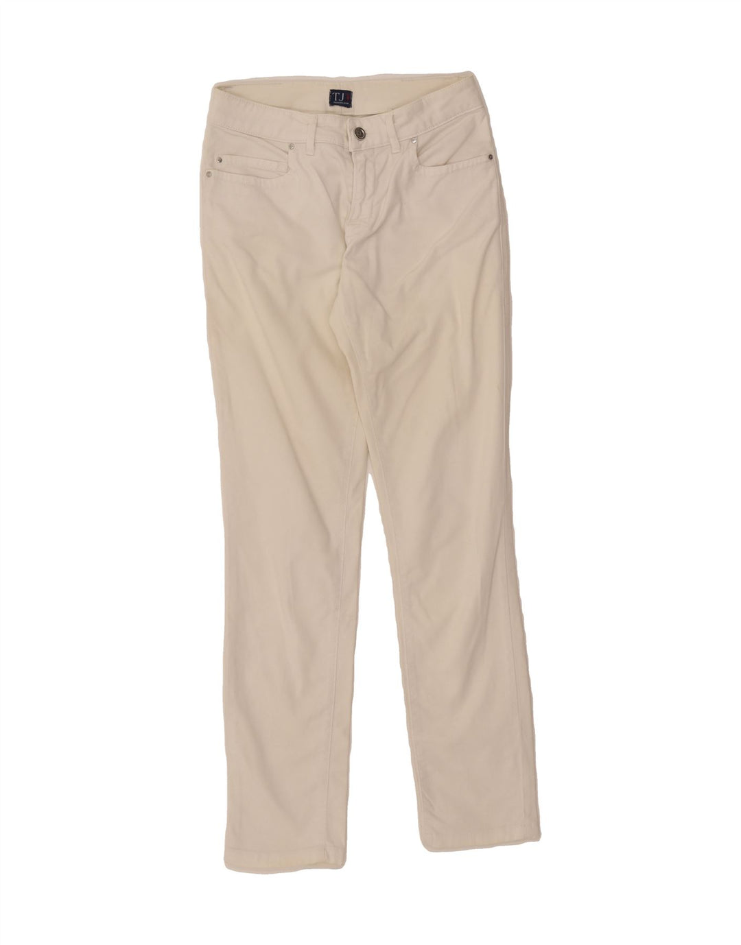 TRUSSARDI Womens Slim Jeans W26 L30 Off White Cotton Vintage Trussardi and Second-Hand Trussardi from Messina Hembry 