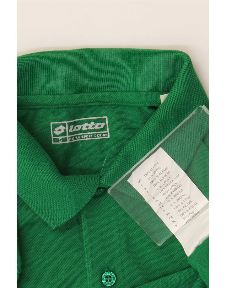 Lotto Mens Polo Shirt Small Green Cotton