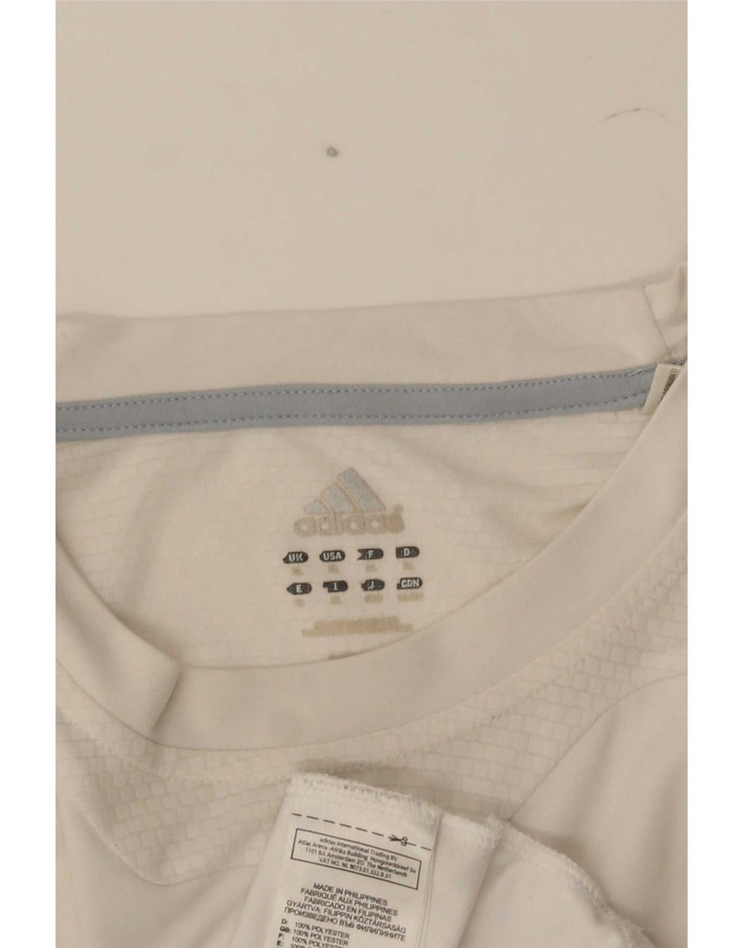 Adidas Mens Climacool T-Shirt Top XL White Colourblock Polyester