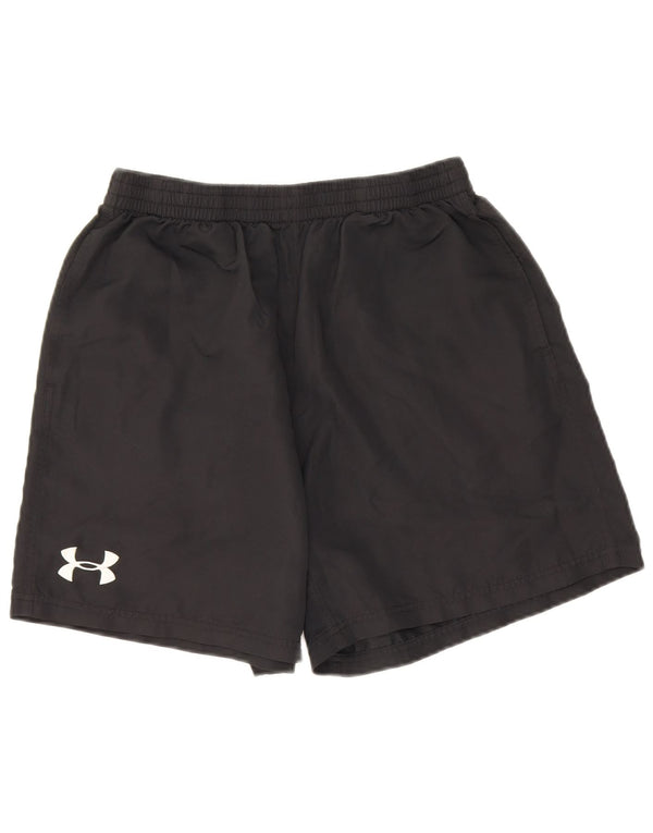 Under Armour Boys Heat Gear Sportsshorts 11-12 år Large Black Polyester