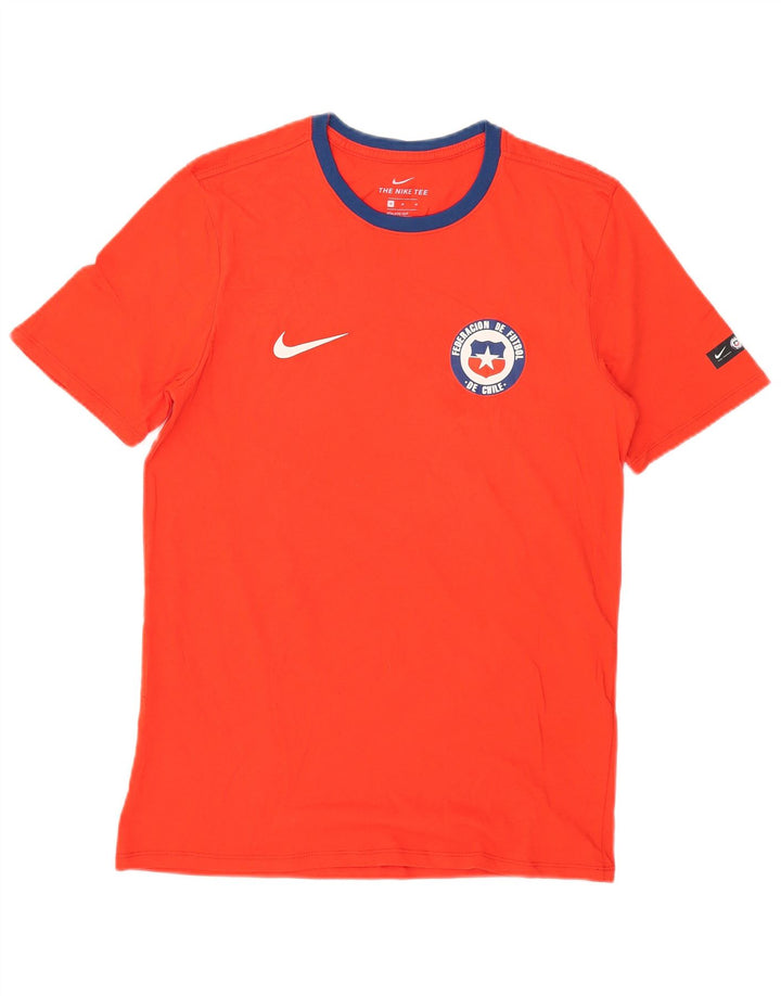 Nike Mens Athletic Cut T-Shirt Top Medium Red Cotton