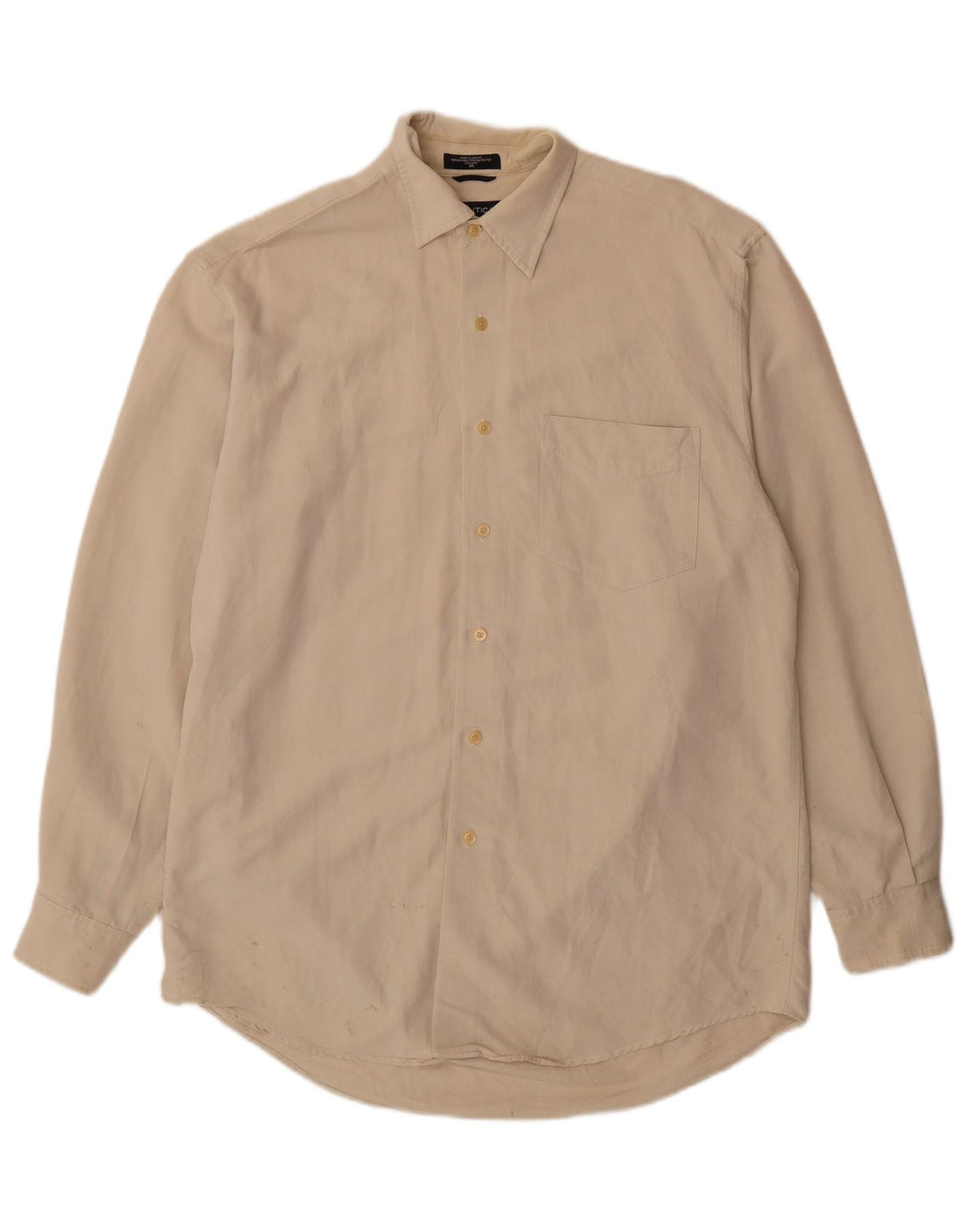 Nautica Herrenhemd Mittelbeige Rayon