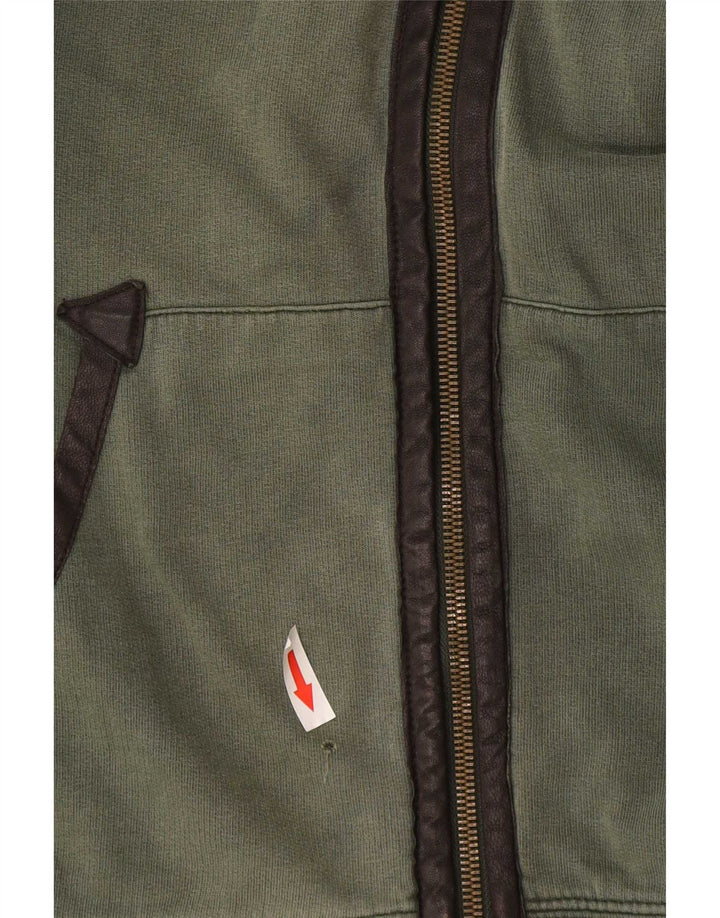 Giacca da tuta da uomo Armani Jeans in cotone verde medio