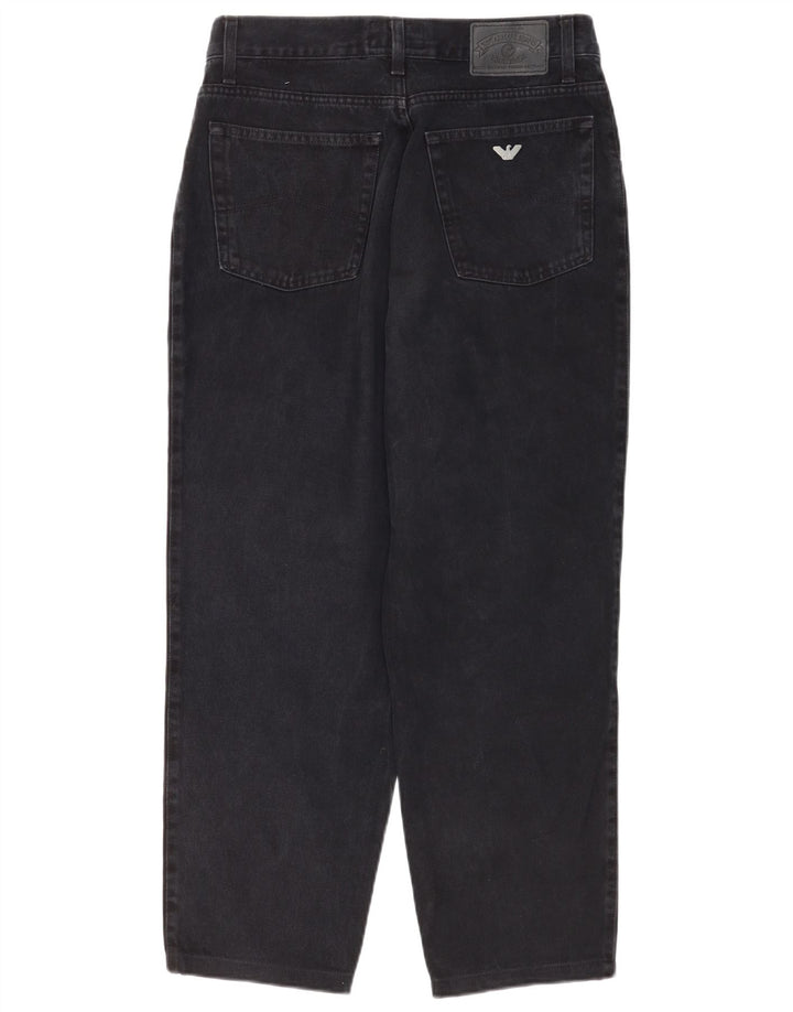 Armani koniske jeans til kvinder W30 L28 sort bomuld