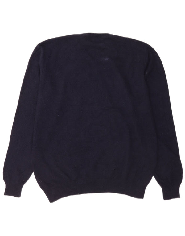 Marks & Spencer Herre V-hals sweater Stor marineblå kashmir